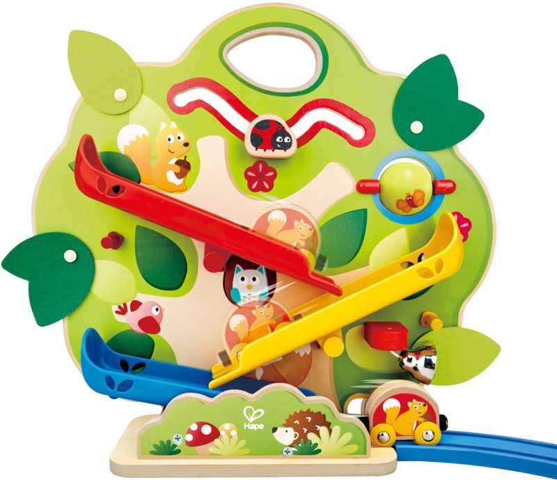 Hape Railway Ξύλινο Nutty Squirrel Toddler Τρενάκι Set (E3821A)