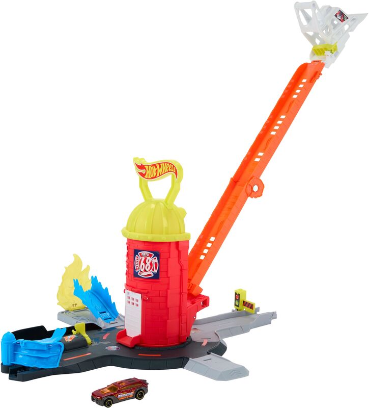 Hot Wheels Πίστα Σούπερ Πυροσβεστικός Σταθμός City (JHL95)