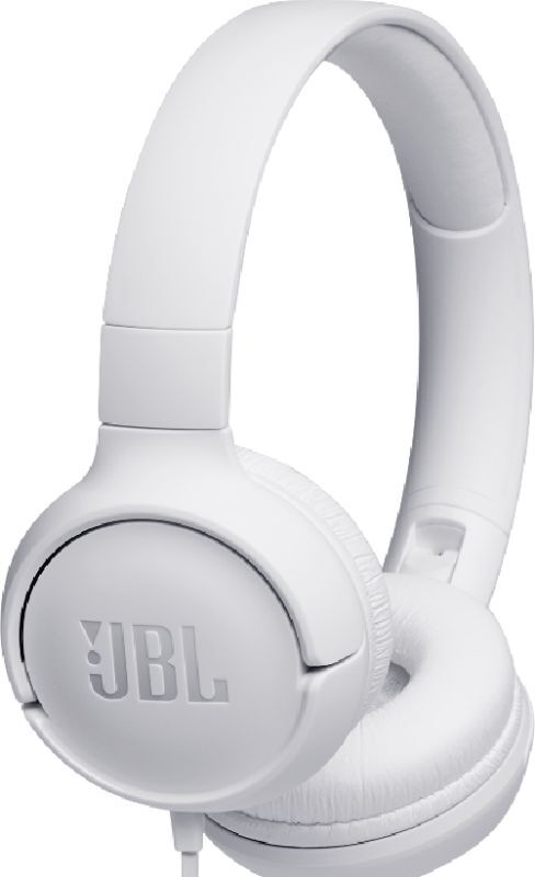 JBL Tune 500 Ακουστικά On-Ear Universal White (JBLT500WHT-20.03374)