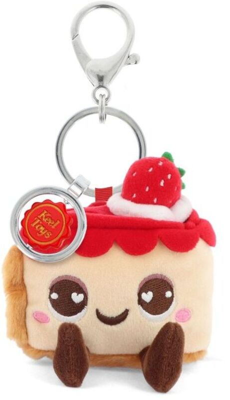 Keel Eco Λούτρινο Μπρελόκ Strawberry Cake 12cm (BC4299)