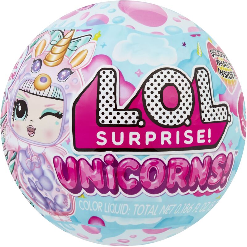 L.O.L Surprise Μονόκερος Κούκλα-6 Σχέδια-1Τμχ (121336EUC)