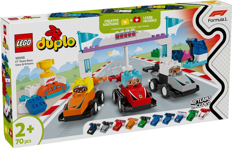 LEGO Duplo F1 Team Race Cars & Drivers (10445)