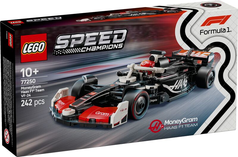 LEGO Speed Champions Moneygram Haas F1 Team VF-24 Race Car (77250)