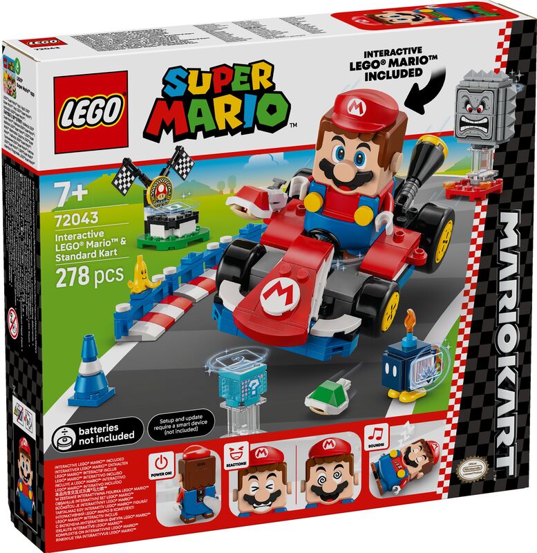LEGO Super Mario Kart-Interactive Lego Mario & Standard Kart (72043)