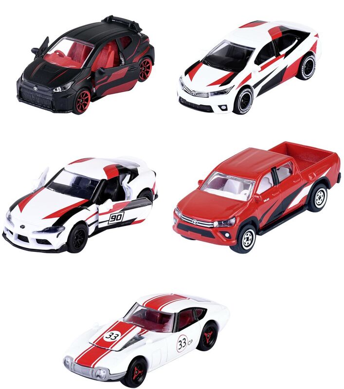 Majorette D/C Giftpack Toyota Racing Σετ 5 Αυτοκίνητα 7.5cm (8502105003)