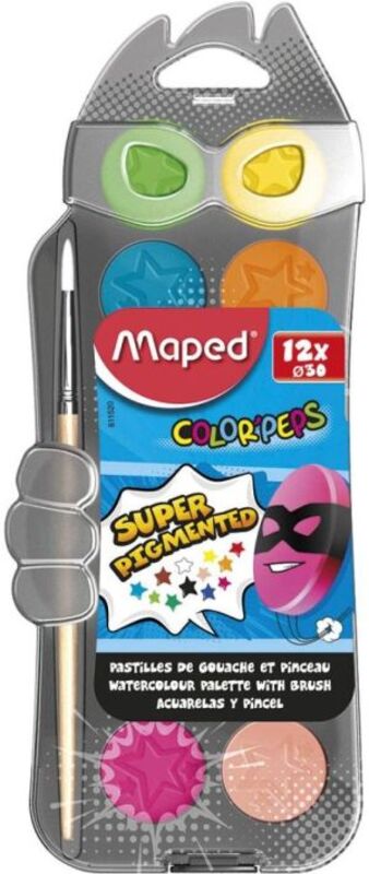 Maped Νερομπογιά 30mm-12 Χρώματα (811520)