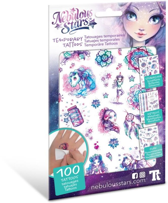 Nebulous Stars Temporary Tattoos-3 Σχέδια (11410)