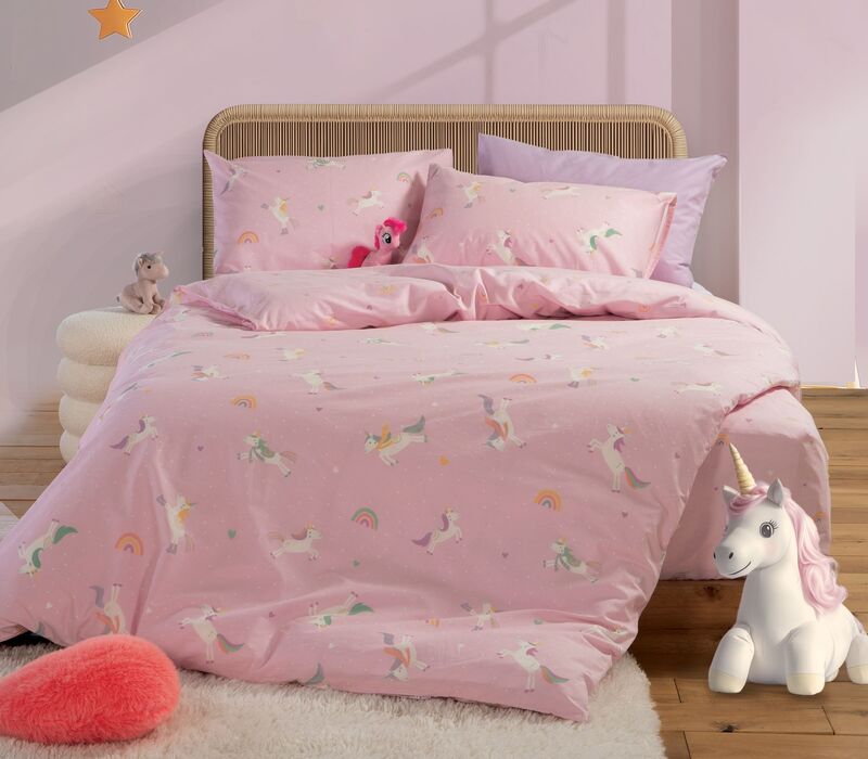 Nef Nef Παπλωματοθήκη Σετ 2Τμχ Unicorns Style Χ25/26 (038457)