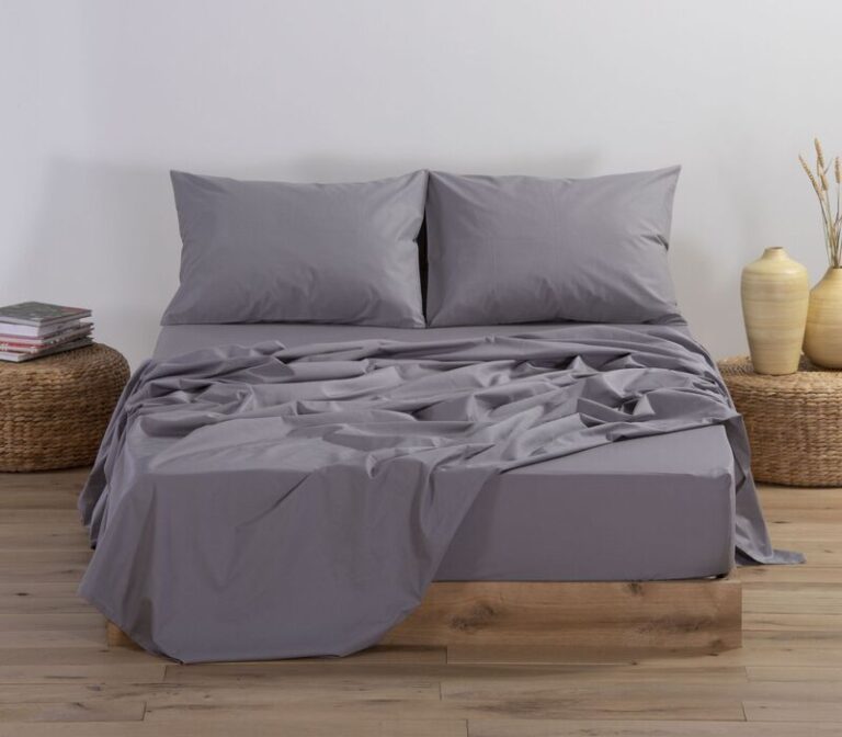 Nef Nef Σεντόνι Βαμβακερό Basic Μονό Με Λάστιχο Light Grey Χ25/26 (011710-726-L.GREY)