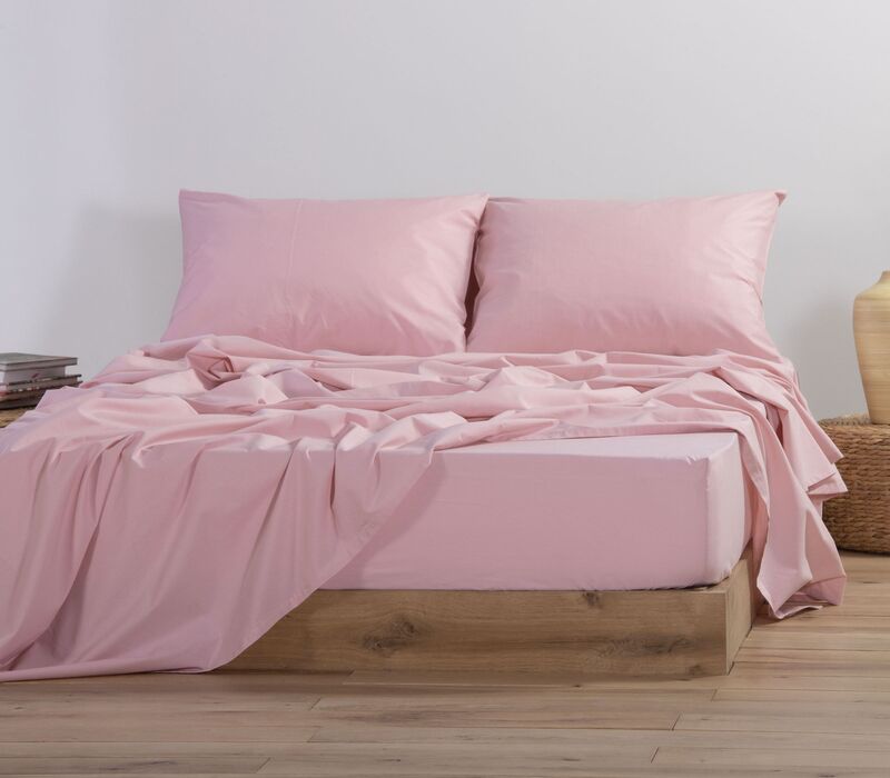 Nef Nef Σεντόνι Βαμβακερό Basic Μονό Με Λάστιχο Pink Χ25/26 (011710-1011-PINK)