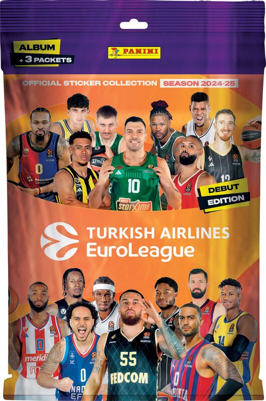 Panini Euroleague 25 Starter Pack Αυτοκόλλητα (PA.AL.EL.025)
