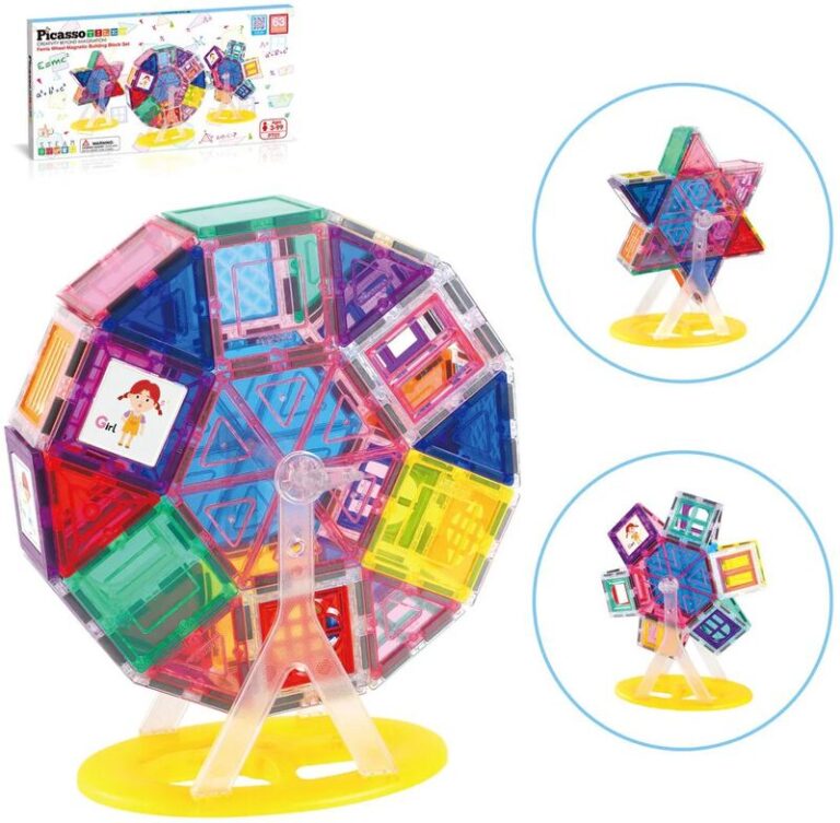Picasso Tiles Magnetic Ferris Wheel Building Set 63Τμχ (PT01)