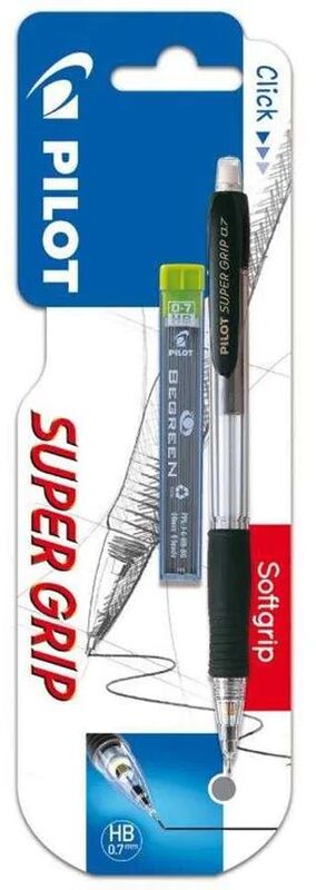 Pilot Μηχανικό Μολύβι 0.7 Super Grip+Μύτες (230.301.878)