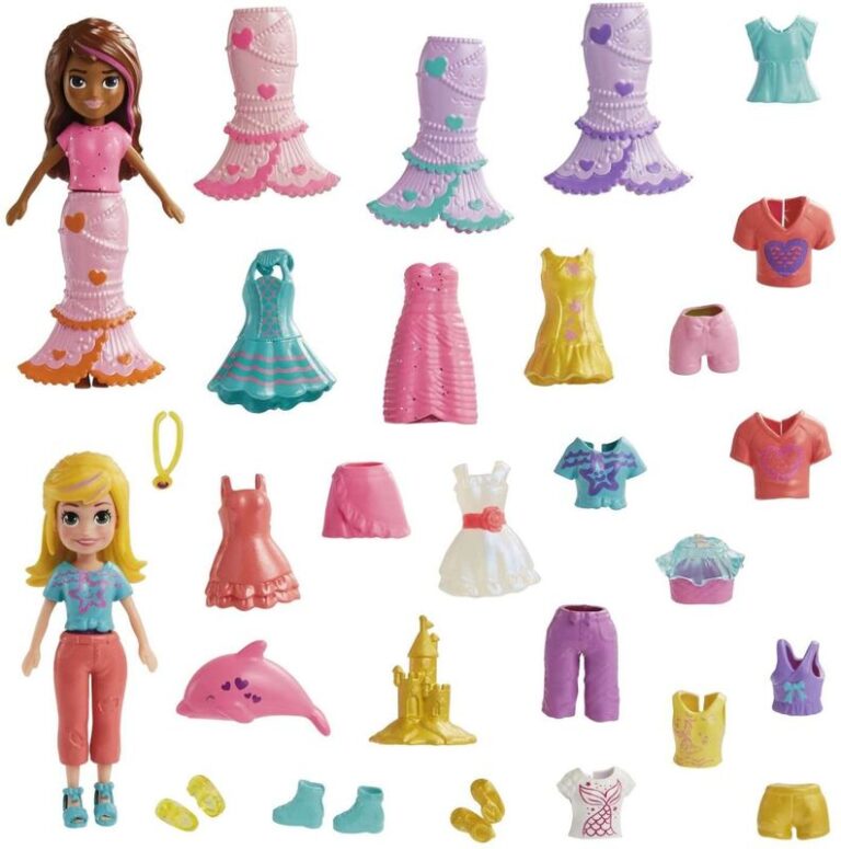 Polly Pocket Κούκλα Με Μόδες Μεγάλο Pack-3 Σχέδια (HNF51)