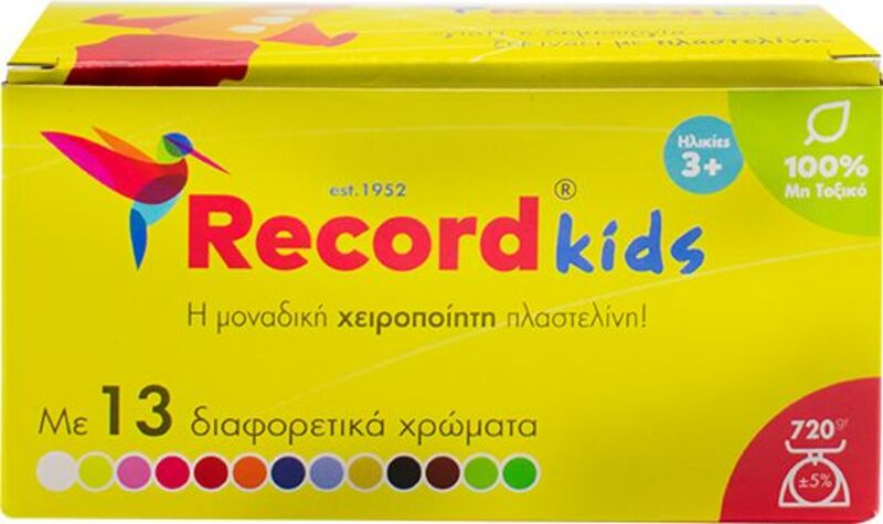 Record Πλαστελίνη 13 Χρώματα (REC-00)