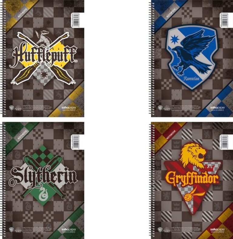 Salko Τετράδιο Harry Potter School Pride Σπιράλ A4 2 Θεμάτων 60 Φύλλων 4 Σχέδια-1Τμχ (7277)