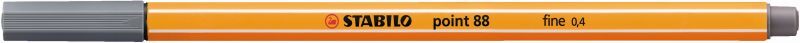 Stabilo Μαρκαδόρος Point 88/96 Dark Grey (01088096)