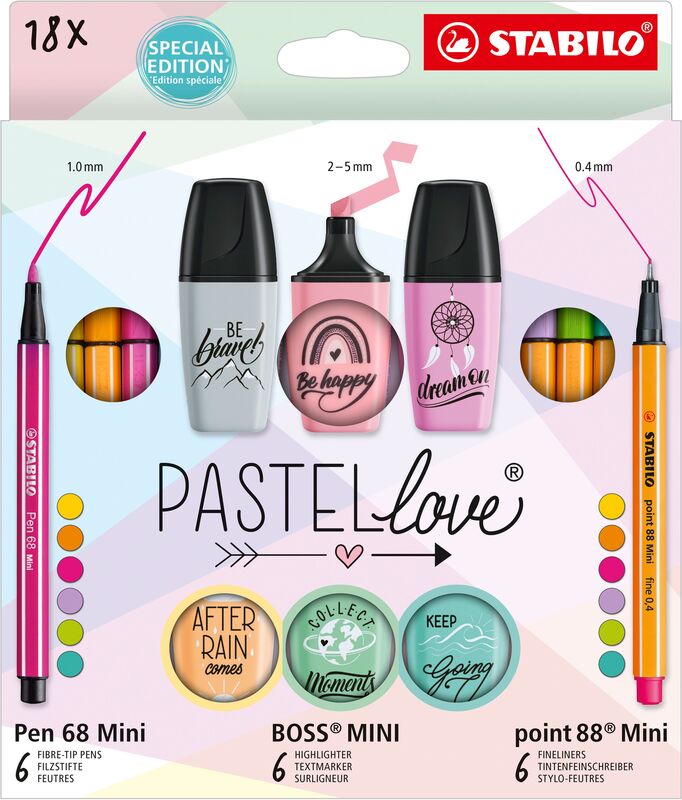 Stabilo Σετ Pastellove 18Τμχ (01077058)