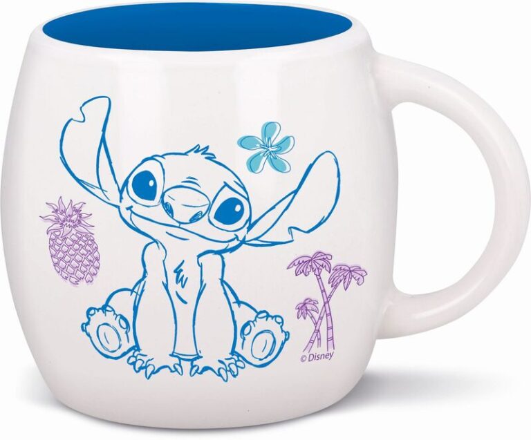 Stor Κούπα Κεραμική Stitch Drawing Globe 385ml (105653)
