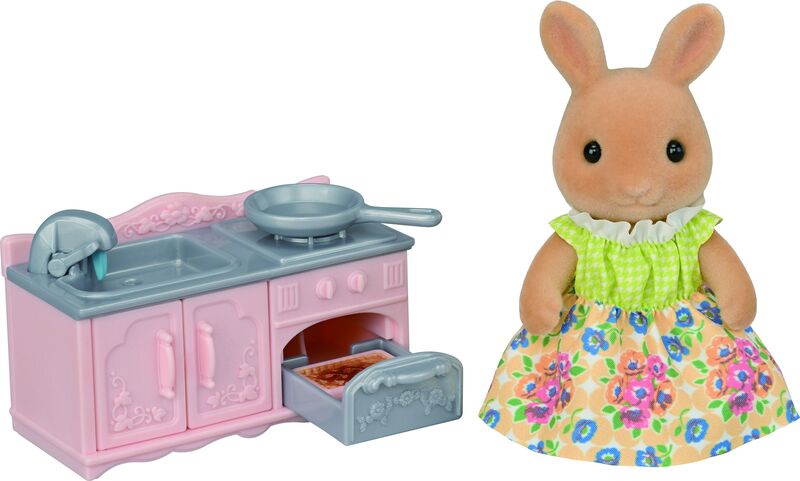 Sylvanian Families Sunny Rabbit Mama & Σετ Μαγειρέματος (5776)