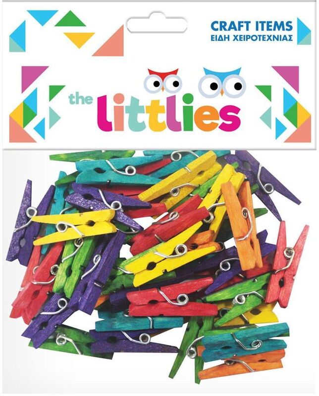 The Littlies Μανταλάκια Χρωματιστά (0646788)