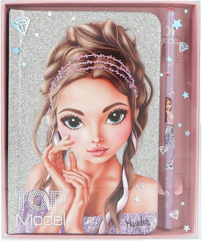 Top Model Σημειωματάριο Με Μολύβι Glitter Queen (D12645)