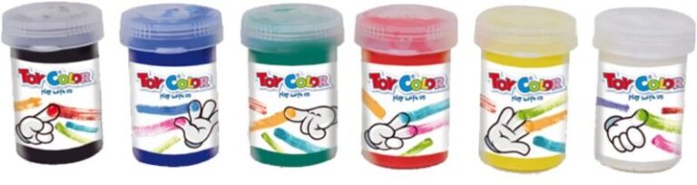 Toy Color Δακτυλομπογιές 25ml 6Τμχ (220.005472)