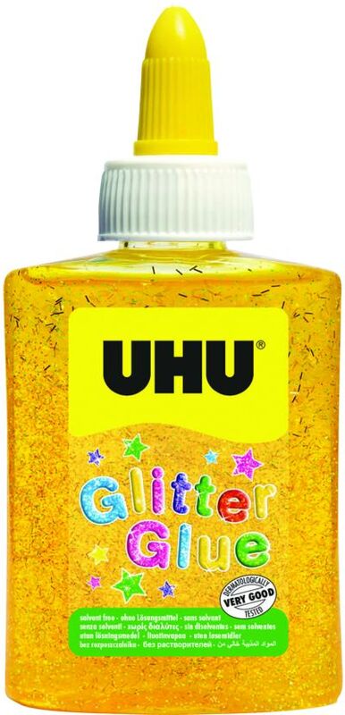 UHU Glitter Glue yellow Bottle 90gr (49971)
