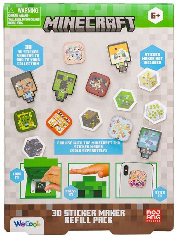 WT Minecraft DIY Refill Pack 3D Sticker Maker (15301M)