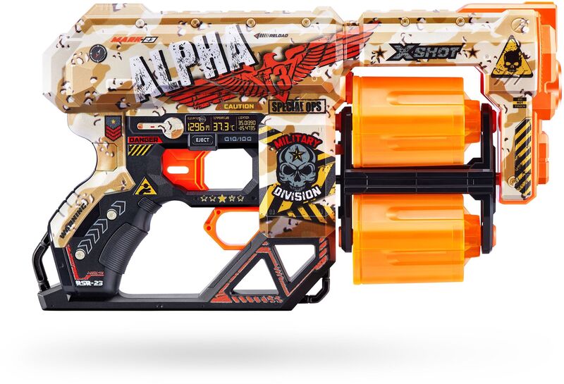 Zuru X-Shot Skins Dread 12 Darts-9 Σχέδια (36517)