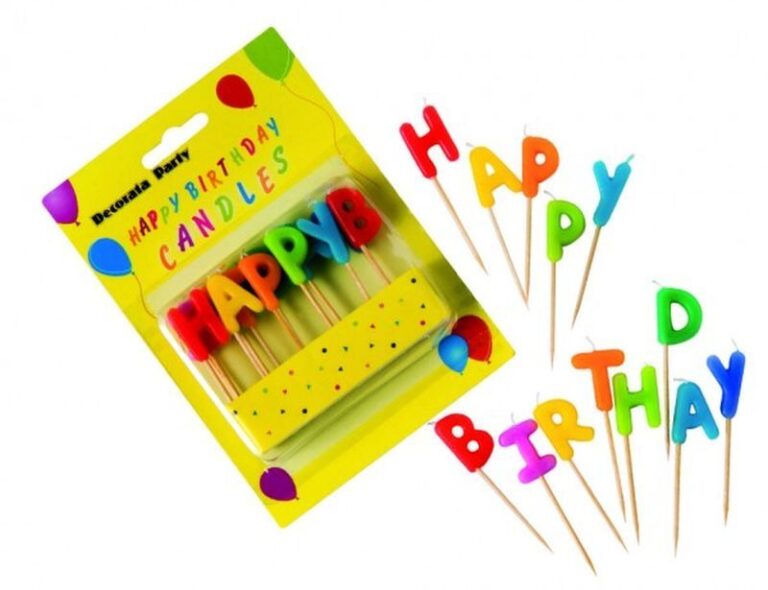 Κεριά Γενεθλίων Happy Birthday (9191)