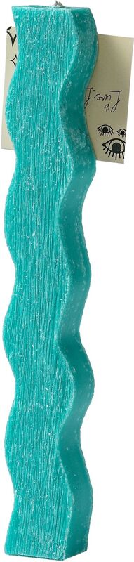 Λαμπαδάκι Κύμα Πετρόλ-Τιρκουάζ 22cm (ML25400-1)