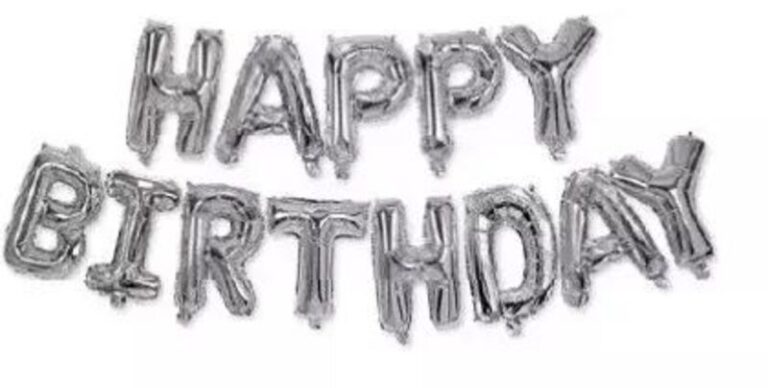 Μπαλόνι Foil Happy Birthday Silver (93791)