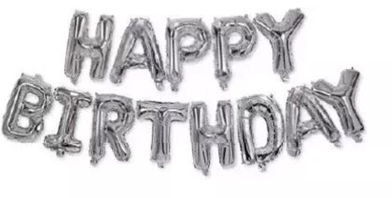 Μπαλόνι Foil Happy Birthday Silver (93791)