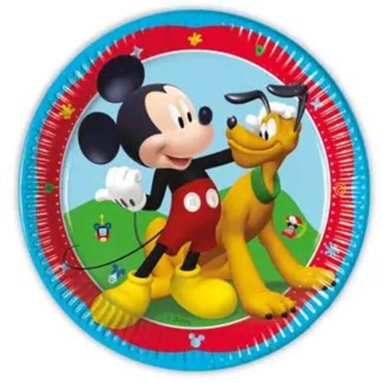 Πιάτα Μεσαία Mickey Rock The House 20cm 8Τμχ (94050)