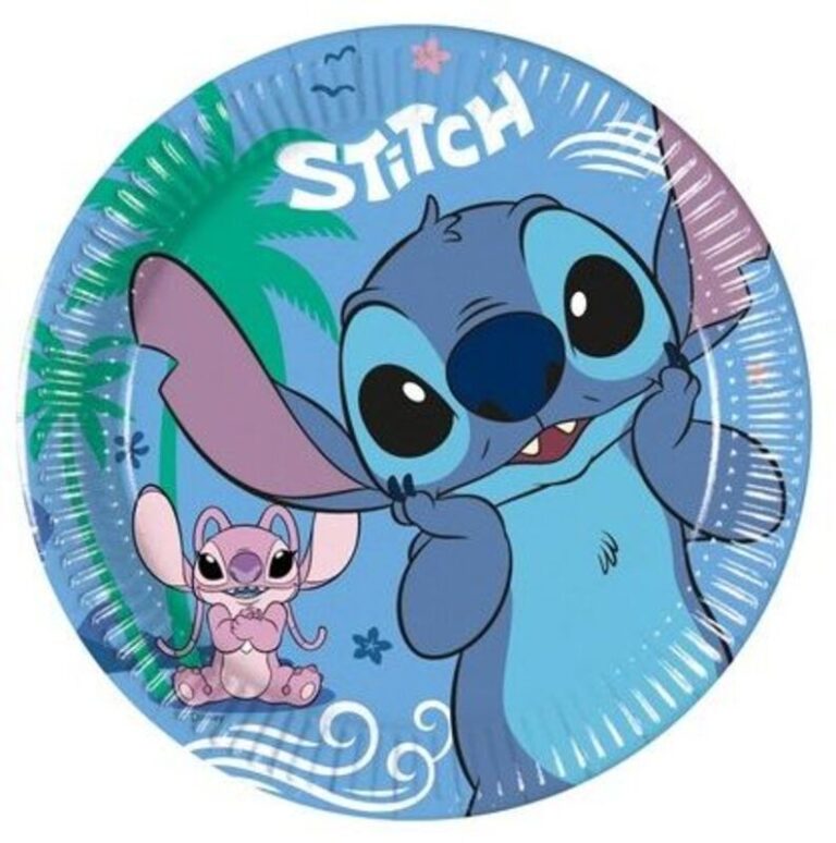 Πιάτα Μεσαία Stitch & Angel 20cm 8Τμχ (96938)