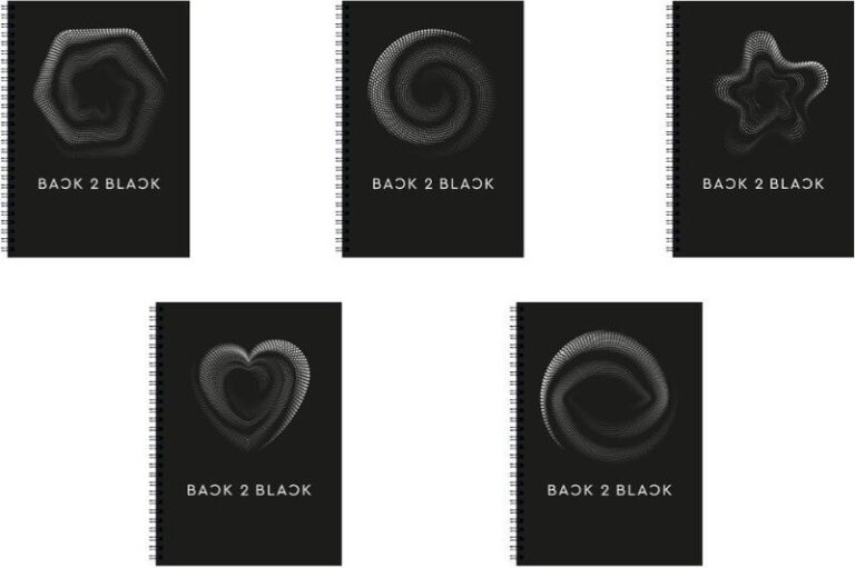 Τετράδιο Back 2 Black Σπιράλ Α4 3 Θέσεων 90 Φύλλων-5 Σχέδια-1Τμχ (32091)