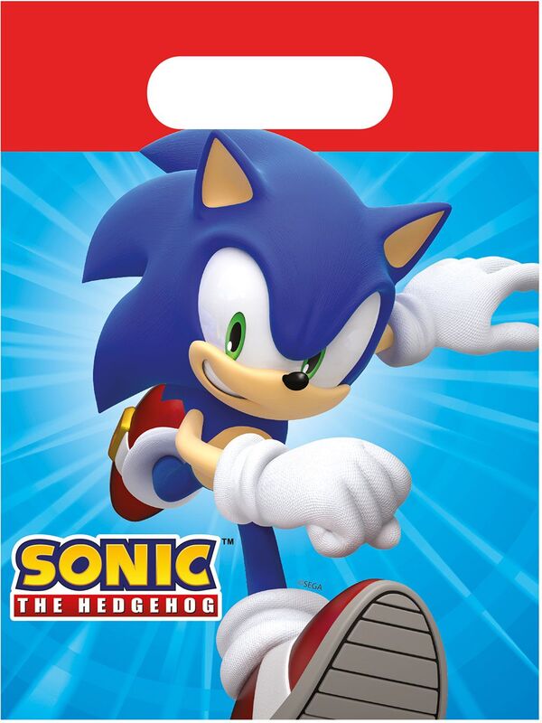 Τσάντες Δώρων Sonic Χάρτινες 4Τμχ (95665)