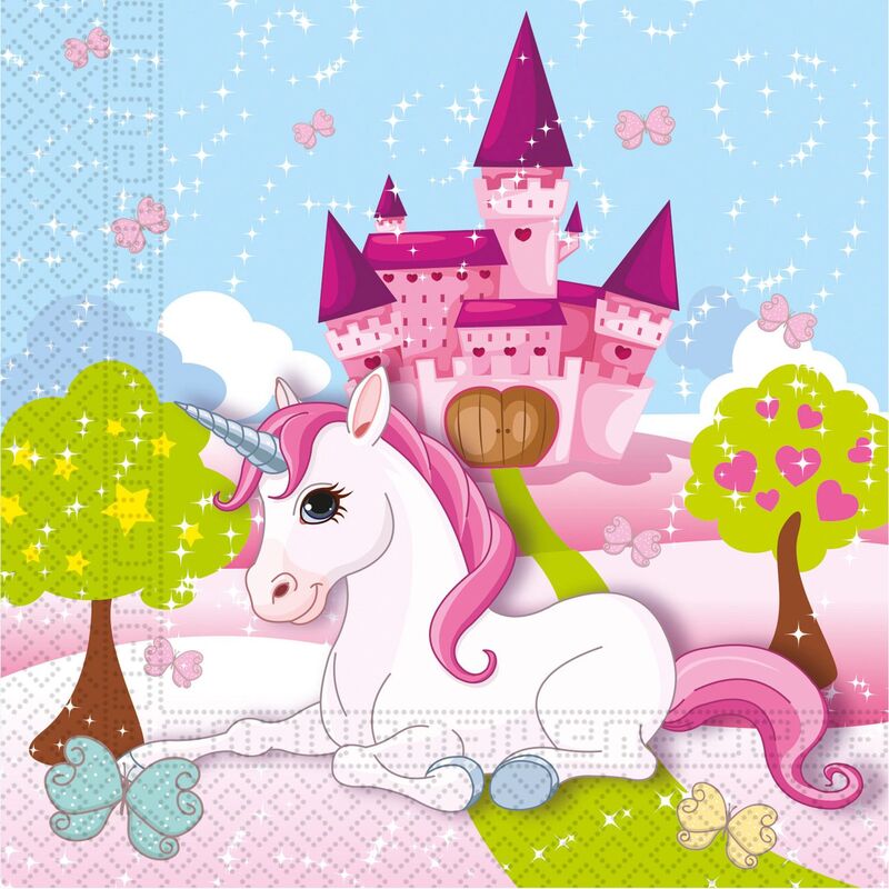 Χαρτοπετσέτες 33X33 Unicorn 20 Τμχ (085673)