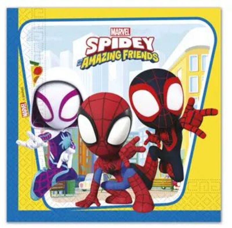Χαρτοπετσέτες 33Χ33 Spidey 20Τμχ (94878)