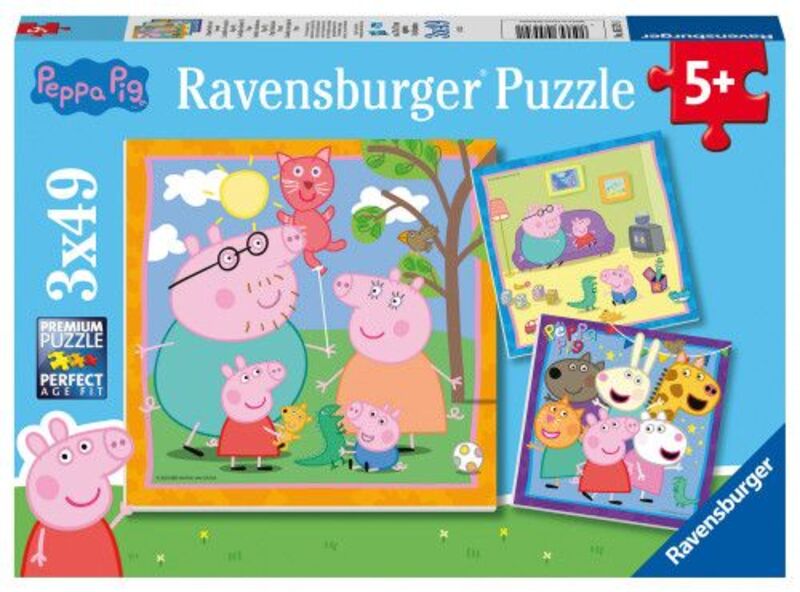 Ravensburger Παζλ 3x49 Πέππα Το Γουρουνάκι (05579)