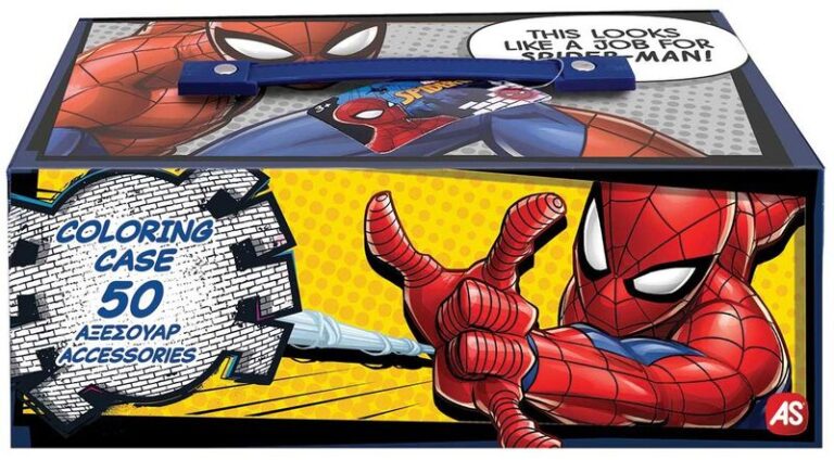 Spiderman Χάρτινο Βαλιτσάκι Με Σετ Ζωγραφικής (1023-69008)