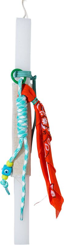 Λαμπάδα Bag Charms Μαντήλι Βεραμάν Μάτι Κύβος 1.2cm (ML26101)