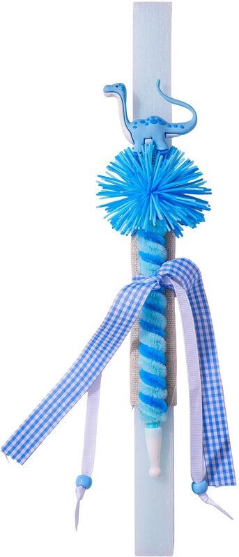 Λαμπάδα Στιλό Γαλάζιο Δεινοσαυράκι 20cm (ML26089)