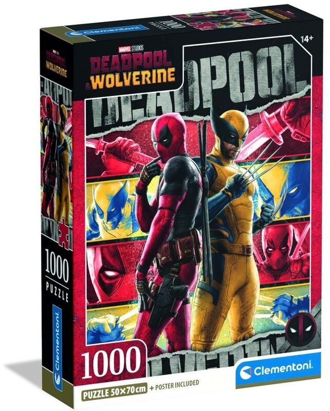 Clementoni Παζλ 1000 H.Q.Deadpool & Wolverine (1260-37050)