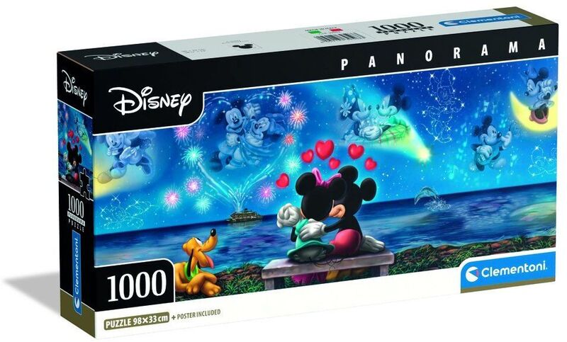 Clementoni Παζλ 1000 H.Q.Panorama-Mickey & Minnie (1220-39503)