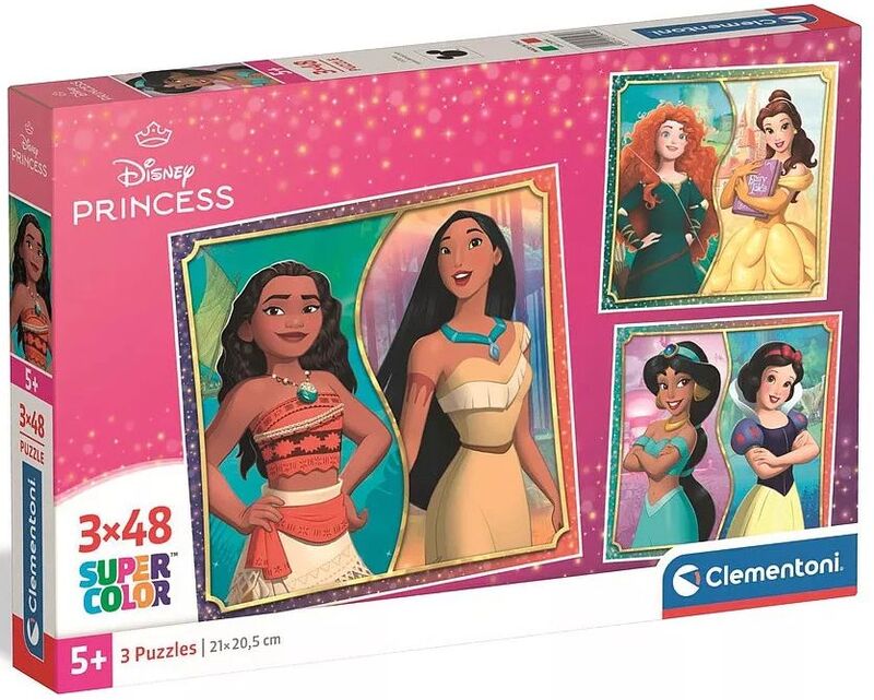 Clementoni Παζλ 3X48 Princess (1200-25064)