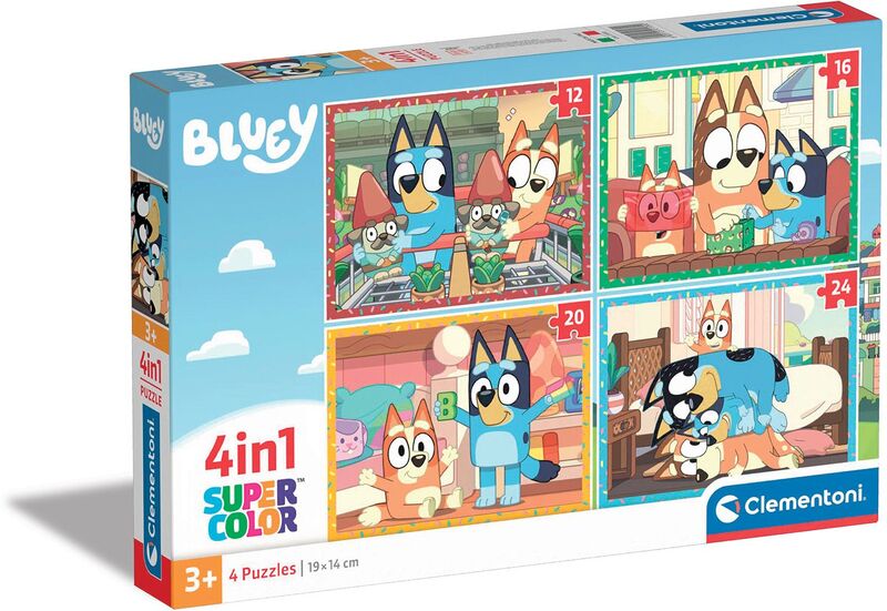 Clementoni Παζλ 4 In 1 Bluey (1200-21530)
