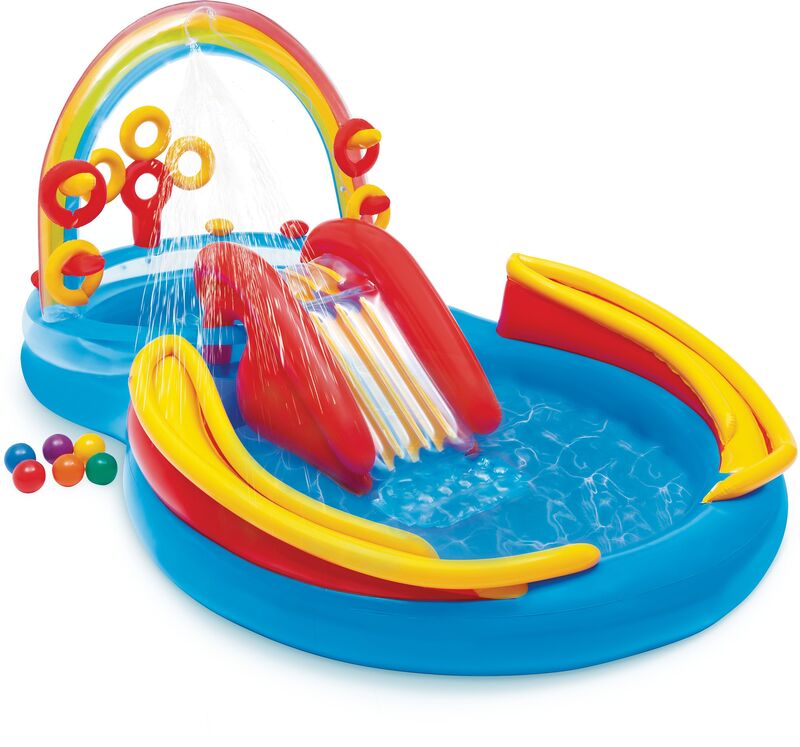 Intex Πισίνα Ουράνιο Τόξο Play Center 297x193x135cm (57453NP)