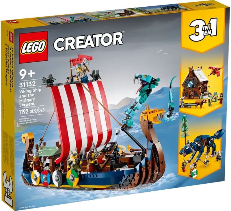 LEGO® Creator 3in1 Viking Ship & The Midgard Serpent (31132)